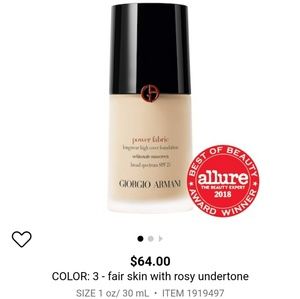 ✨Giorgio Armani- Power Fabric Foundation✨